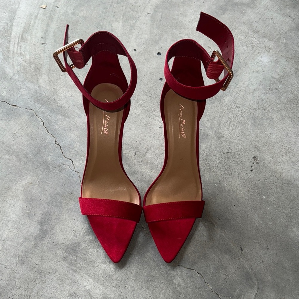 Ankle Strap Red Heels
